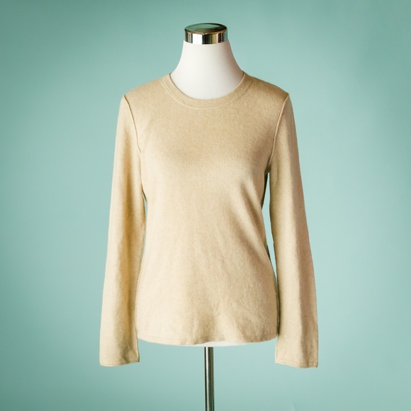 Sutton Studio Sweaters - Sutton L Cashmere Exposed Seams Crew Sweater